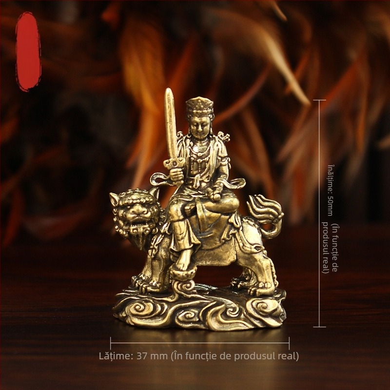 Nouă pereche Bodhisattva Manjushri și Samantabhadra – statuile Bodhisattva pentru holul de intrare, altar în stil chinezesc