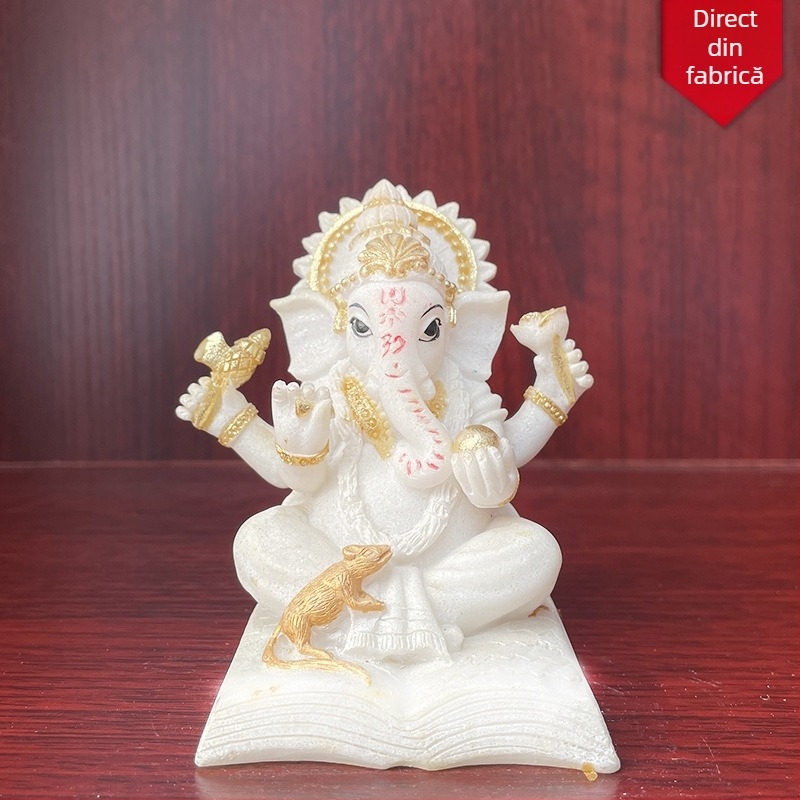 Figurină din rășină cu Buddha-Elefant pentru decor de casă, inspirație din Asia de Sud-Est