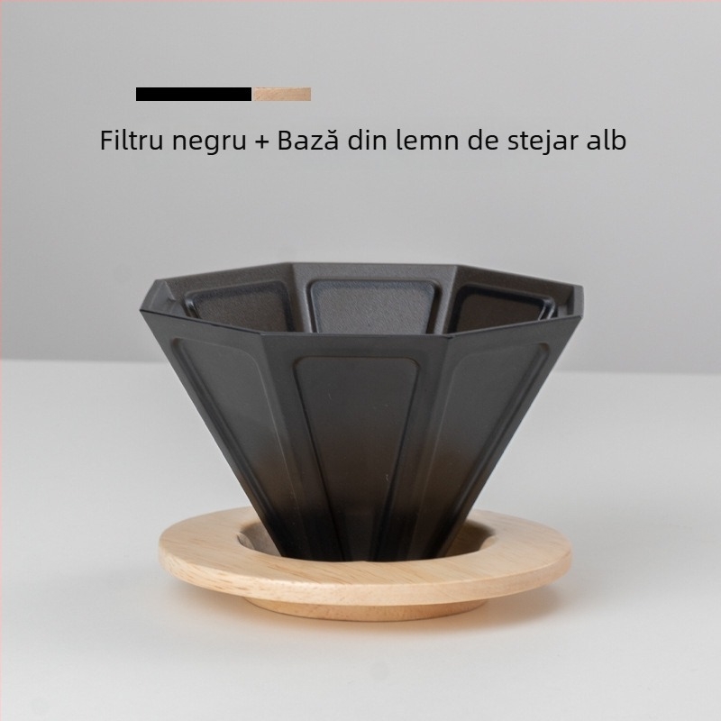 Cana ceramică de filtru pentru cafea, pentru preparare manuală, pâlnie de filtrare octagonală, filtru pentru cafea măcinată, ustensile pentru cafea de casă