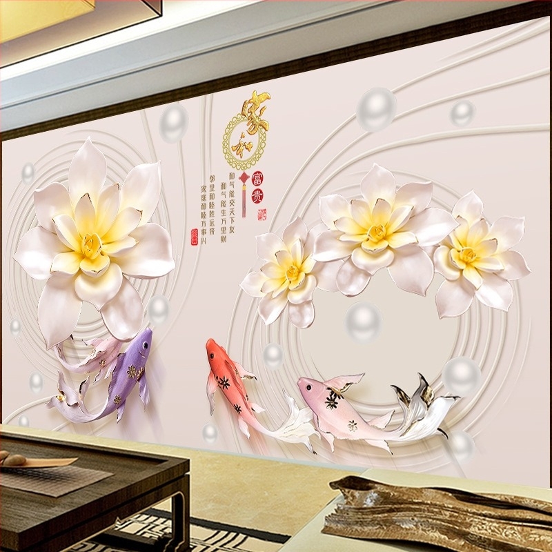 Tapet autoadeziv pentru decorul casei — tapet de perete pentru living, fundal TV și dormitor, model floral/iarbă/frunze; PVC; decal decorativ de perete; 1 panou.