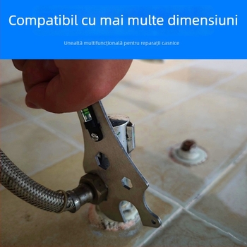 Nivel pentru duș cu cheie hexagonală, șurub cu picior curbat din oțel inox, nivel din oțel inox, accesorii de instalare pentru baie