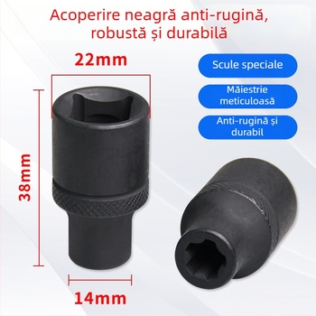 Unealtă de demontare a șuruburilor capacului bateriei Tesla, cheie EP cu floare de cinci/șase, soclu tip E cu dinți mari