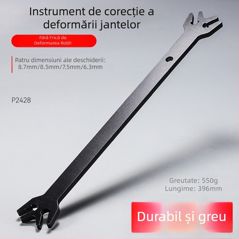 Unealtă de corectare a deformării jantelor pentru vehicule electrice, din oțel, antialunecare, universală