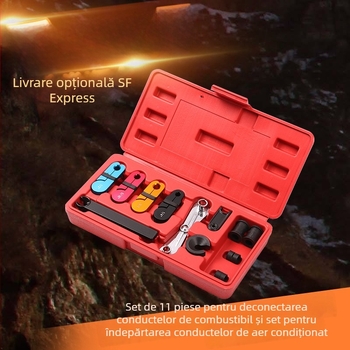 Set de 11 piese pentru demontarea liniilor de refrigerant ale sistemului de climatizare auto