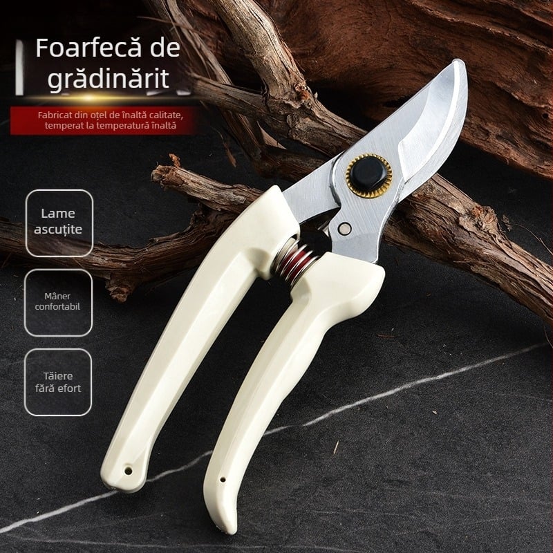 Foarfece pentru pomi fructiferi și flori, 130 mm, oțel SK5, foarfece pentru crengi, foarfece de grădină pentru tăierea copacilor, design în stil Alice