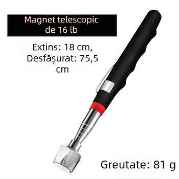 Unealtă magnetică de preluare de 16 lb cu tijă magnetică retractabilă