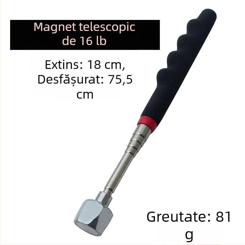 Unealtă magnetică de preluare de 16 lb cu tijă magnetică retractabilă