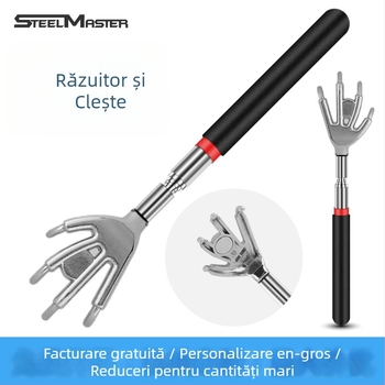 Clește telescopic multifuncțional pentru obiecte mici și scărpinat pe spate pentru uz casnic