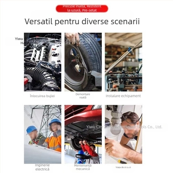 Cheie dinamometrică pentru anvelope auto, 28-210N, cu cap clichet