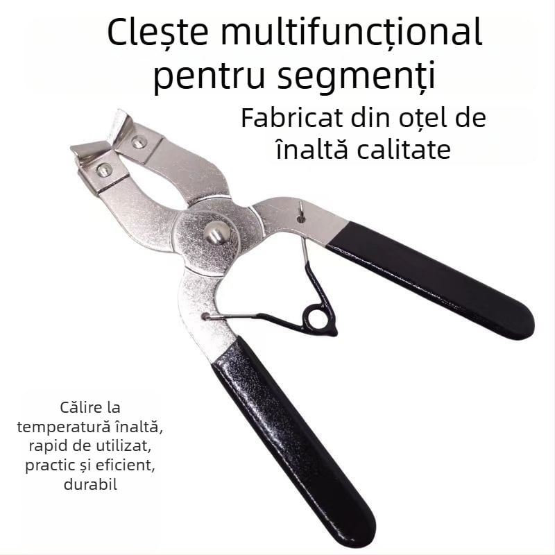 Set de unelte pentru inelul pistonului auto: clește demontaj, extensor de inel piston, clește de susținere a pistonului și clește de montaj