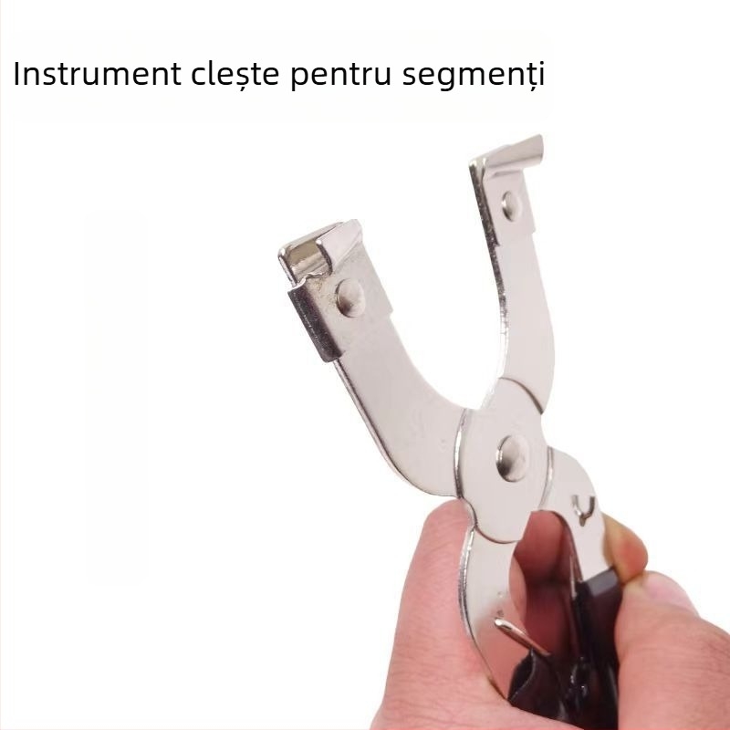 Set de unelte pentru inelul pistonului auto: clește demontaj, extensor de inel piston, clește de susținere a pistonului și clește de montaj