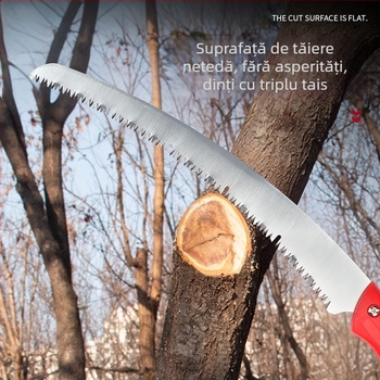 Fierăstrău curbat pentru tâmplărie – unealtă manuală pentru grădină și copaci