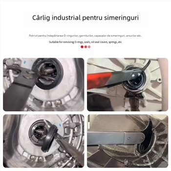 Unealtă dublă pentru demontare și montaj a garniturii de etanșare a uleiului pentru reparații auto