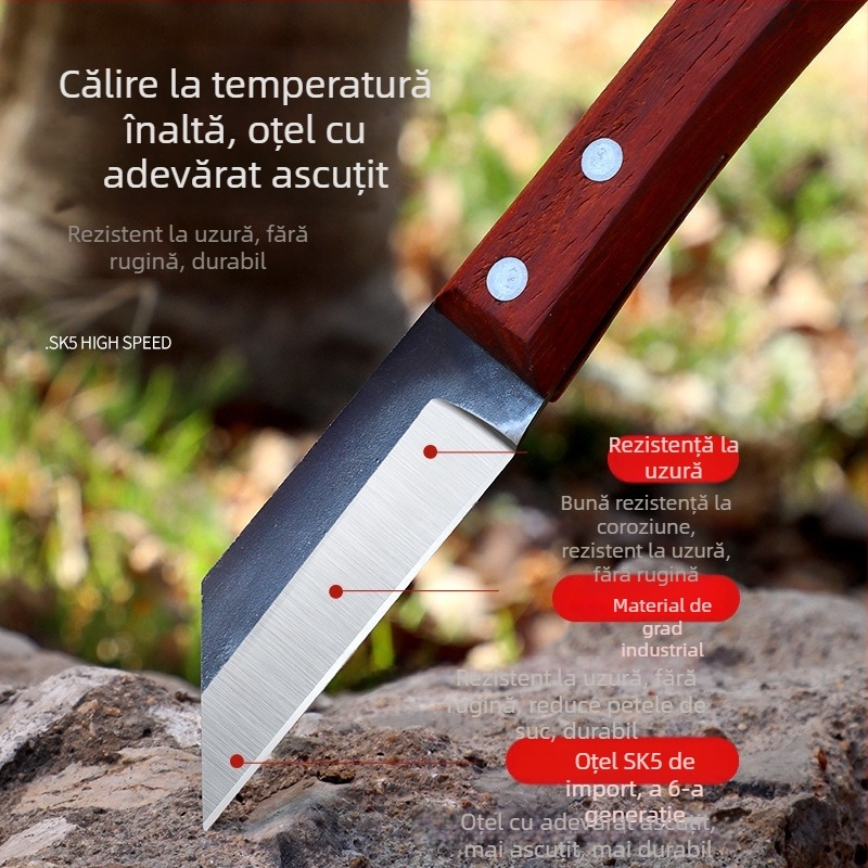 Cuțit de altoit – unealtă manuală multifuncțională pentru pomi fructiferi și altoire