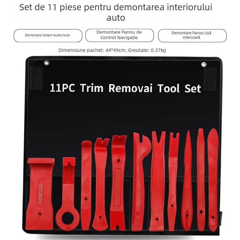 TOTCHI Instrument de interior auto din Nylon — unealtă din plastic pentru demontarea ecranului central și a clipsurilor panoului ușii