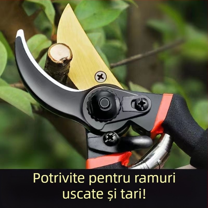 Foarfecă de grădină SK5 cu lame din oțel inoxidabil pentru pomi fructiferi și ramuri groase
