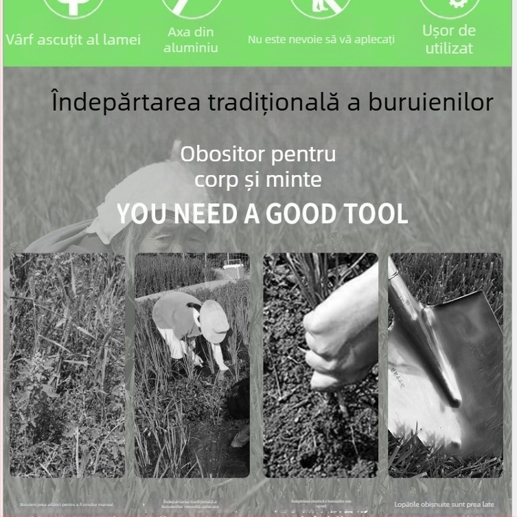 Unealtă manuală pentru îndepărtarea buruienilor și săparea legumelor – unealtă de grădină din plastic, Yili Hardware