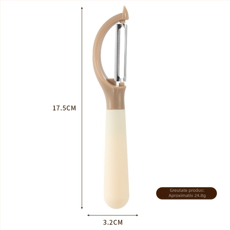 Curățător de legume și fructe din oțel inoxidabil, 2 în 1 – design creativ