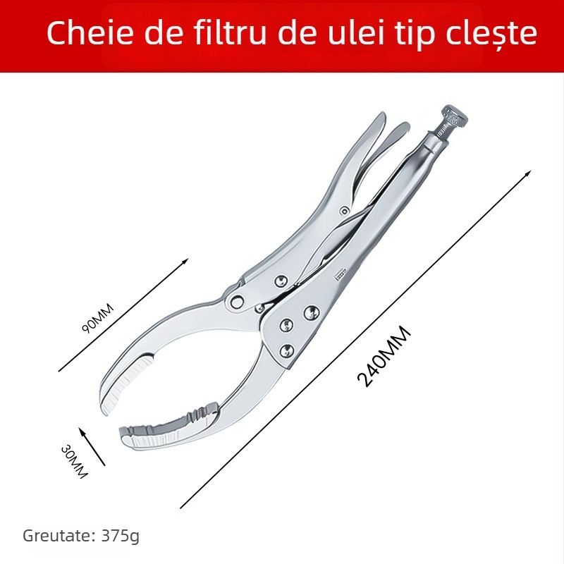 Yushun Cheie pentru filtru de ulei, tip clemă, pentru întreținere auto și schimb de ulei