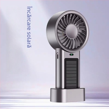 Mros ventilator de mână USB, turbină de înaltă viteză, baterie încorporată 1000–1200 mAh, 5 trepte de viteză, motor fără perii, funcționare silențioasă