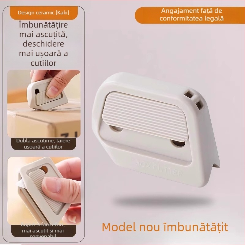 Deschizător magnetic pentru cutii din ceramică, cuțit portabil pentru despachetare cu lamă retractabilă automată