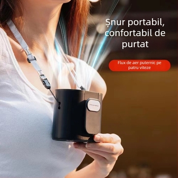 2024 Ventilator mini portabil pentru talie, încărcare USB, pentru activități în aer liber și drumeții