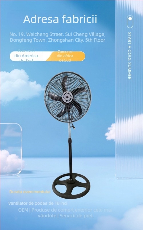 Ventilator One-in-One de 18 inci, personalizat în fabrică