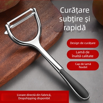 Cuțit de decojit din oțel inoxidabil pentru dovleac, fructe și legume – bucătărie, din aliaj de zinc