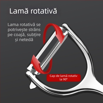 Cuțit de decojit din oțel inoxidabil pentru dovleac, fructe și legume – bucătărie, din aliaj de zinc