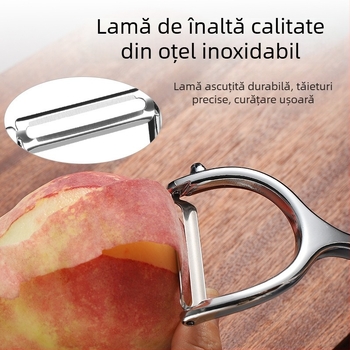 Cuțit de decojit din oțel inoxidabil pentru dovleac, fructe și legume – bucătărie, din aliaj de zinc