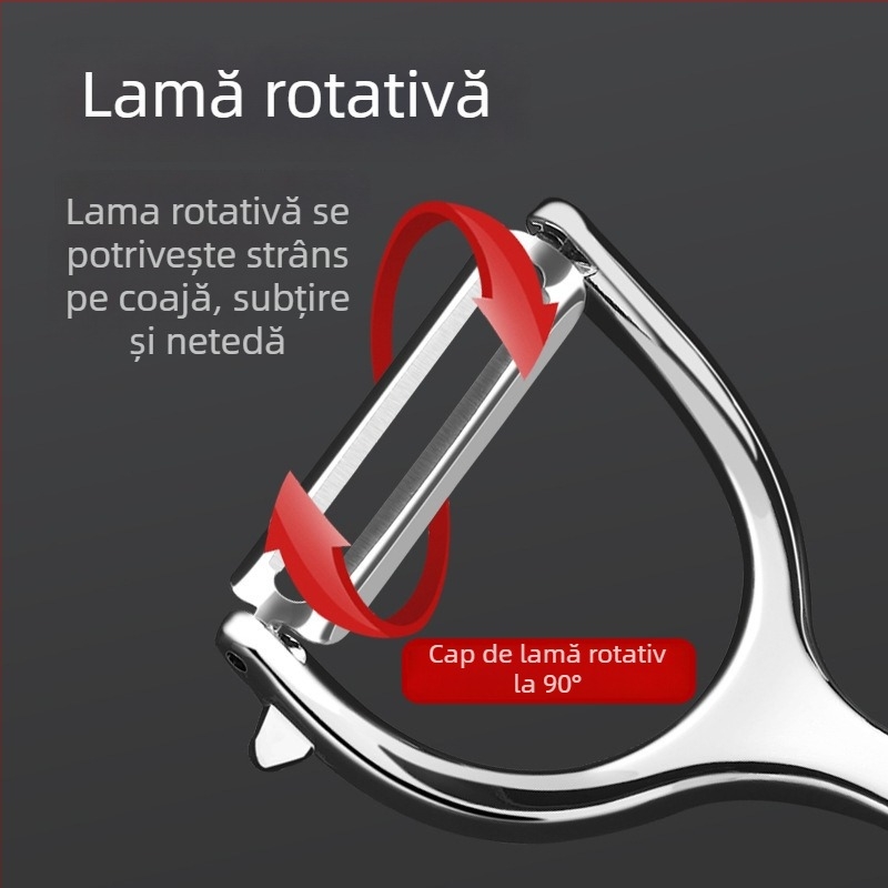 Cuțit de decojit din oțel inoxidabil pentru dovleac, fructe și legume – bucătărie, din aliaj de zinc