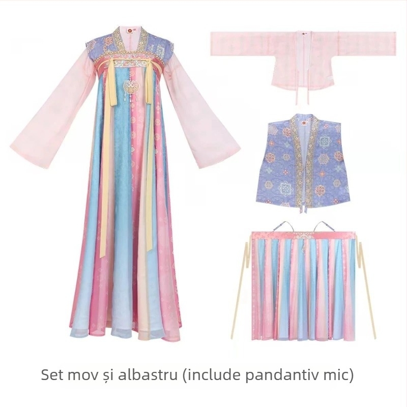 Set Hanfu Ruqun pentru adulți, primăvară-vară 2026, broderie, stil chinezesc