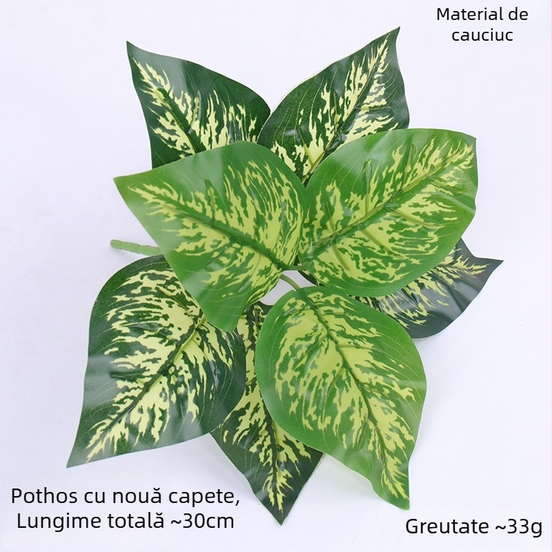 Plantă artificială cu mai multe ramuri în ghiveci, pentru amenajări peisagistice și decor pe pereți; potrivită pentru hoteluri, nunți și decor de acasă.
