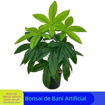 Plantă artificială copac de bani pentru decor interior, verdeață realistă pentru living și dining, înălțime 30–100 cm