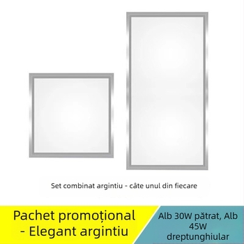 LED lampă plată pentru tavan 600x600, corp încastrat, compatibilă cu plăcile de gips-carton și vată minerală