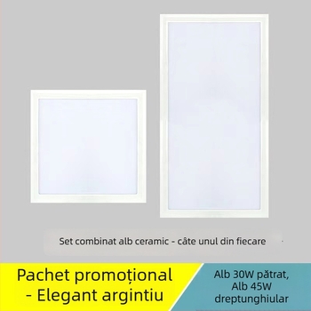LED lampă plată pentru tavan 600x600, corp încastrat, compatibilă cu plăcile de gips-carton și vată minerală