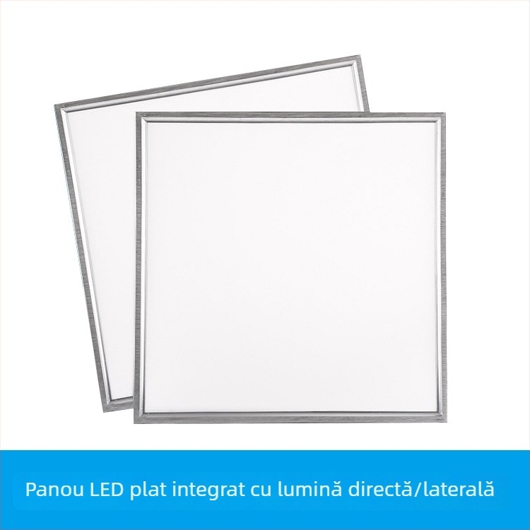 LED lampă plată pentru tavan 600x600, corp încastrat, compatibilă cu plăcile de gips-carton și vată minerală