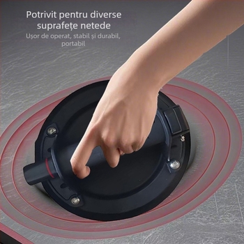 Suport puternic pentru pompă de aer cu cupă de vid pentru plăci, sticlă și marmură; panou de tavan din aluminiu, dispozitiv de ridicare prin vid