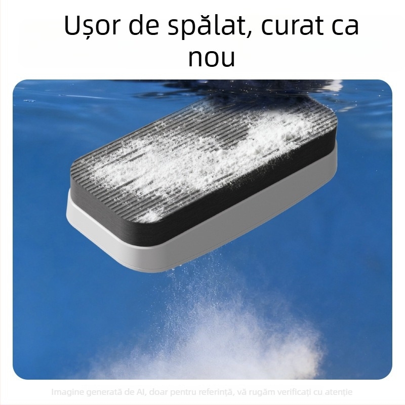 MB400 Radieră de tablă, albă, 130×60×34 mm, pentru școală, lavabilă, fără praf