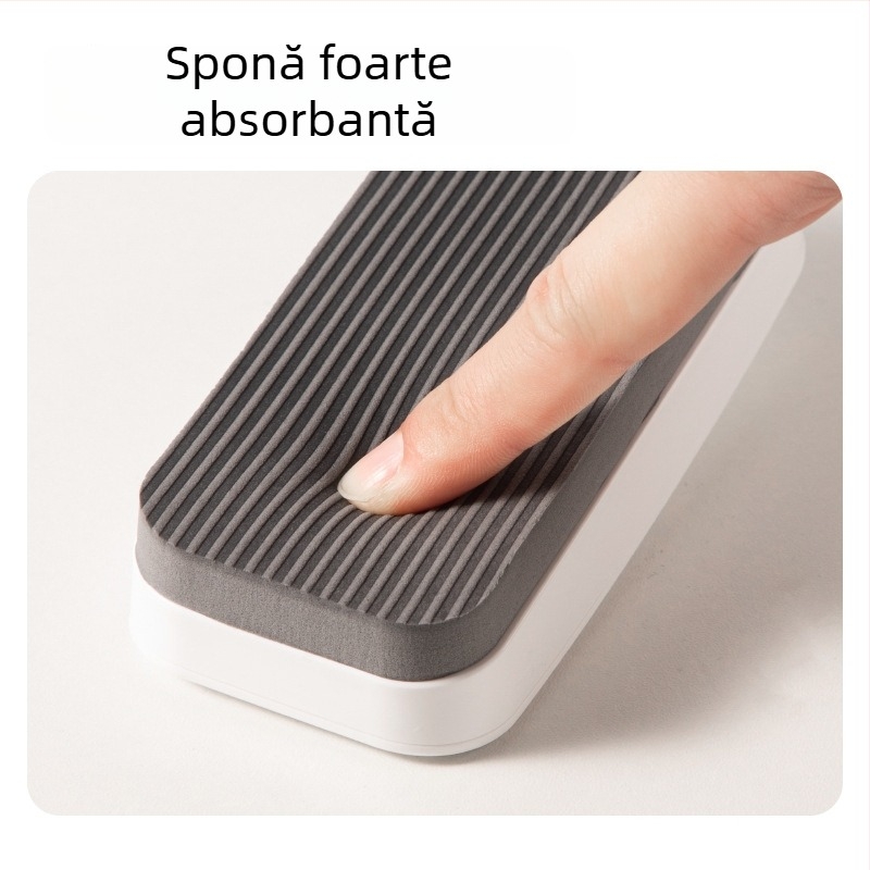 MB400 Radieră de tablă, albă, 130×60×34 mm, pentru școală, lavabilă, fără praf