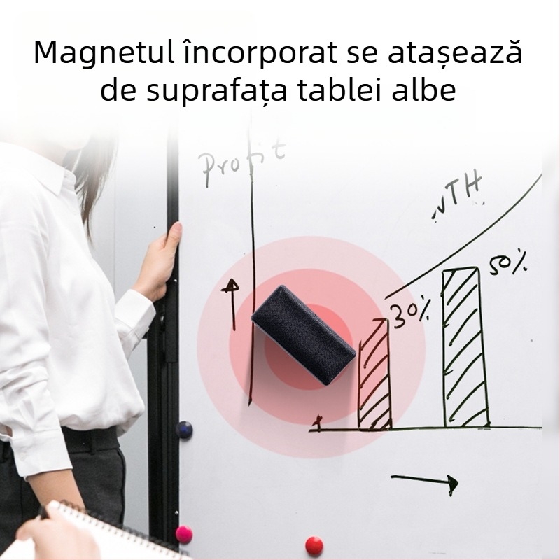 Deli 7837 Radieră magnetică pentru tablă albă din sticlă