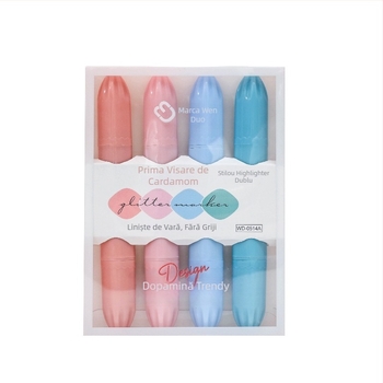 Marker highlighter cu două capete pentru elevi, protecția ochilor, evidențiere colorată