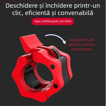 Clemă colorată de fixare rapidă pentru bară olimpică – clemă filetate pentru bară, 2,5 cm și 5 cm