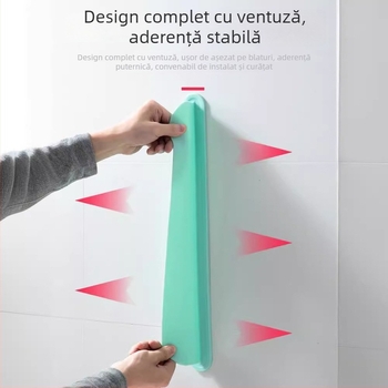 Protecție din silicon pentru stropi la chiuvetă, cu ventuză — barieră de apă pentru bucătărie