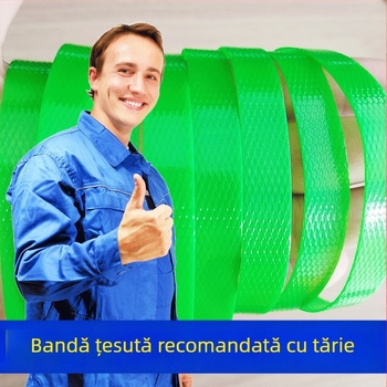 Bandă de ambalare din nylon, împletită, 650 m pe rolă, 10 kg pe rolă, rezistență la tracțiune 246 kg, mai multe culori