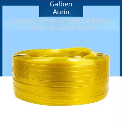 Bandă de ambalare din nylon, împletită, 650 m pe rolă, 10 kg pe rolă, rezistență la tracțiune 246 kg, mai multe culori