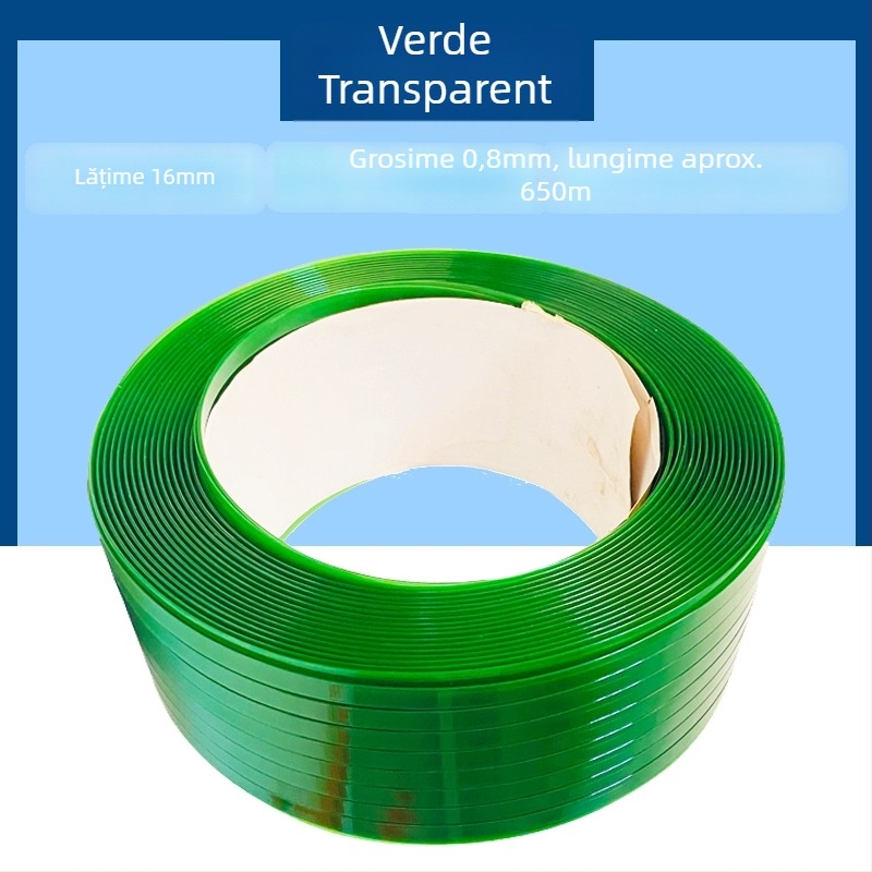Bandă de ambalare din nylon, împletită, 650 m pe rolă, 10 kg pe rolă, rezistență la tracțiune 246 kg, mai multe culori