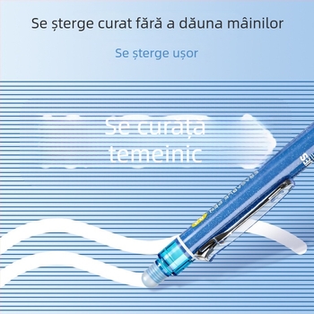 Refil gel cu apăsare pentru ștergere, 0,5 mm, pentru elevi din clasele a III-a–a V-a, stilou pentru semnătură