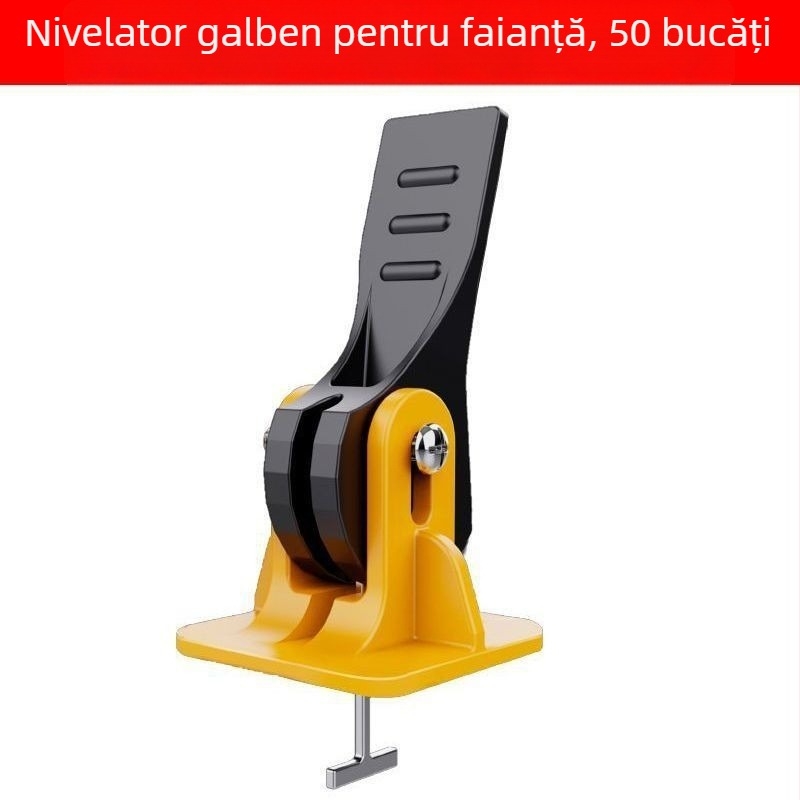 Nivelator de plăci cu acțiune de presare pentru montajul plăcilor, nivelator încrucișat și instrument de poziționare a plăcilor