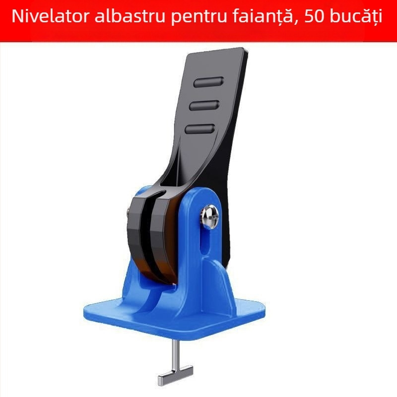 Nivelator de plăci cu acțiune de presare pentru montajul plăcilor, nivelator încrucișat și instrument de poziționare a plăcilor